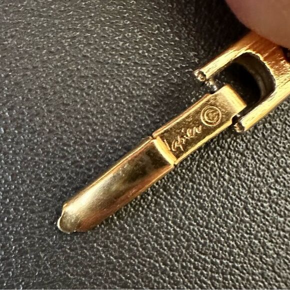 Vintage Runway NAPIER SIGNED Egyptian Revival Collar Choker Gold Tone Necklace - Picture 4 of 6